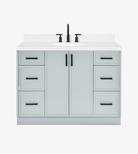 Gabinete de Baño OEM Keziah de 48 Pulgadas, Gabinete con Lavabo Individual, Solo 4 Opciones de Acabado, Directo de Fábrica en Vietnam - Product Image 1