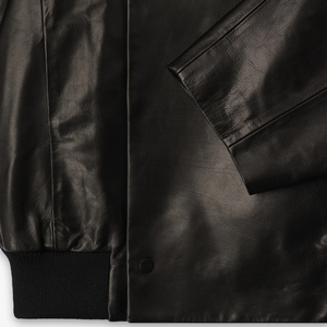 Custom Men's Full Grain Cow <b>Leather</b> Raglan Bomber <b>Jacket</b> Luxury Oversized Outerwear Private label <b>leather</b> top OEM Manufacturer - Product Image 6