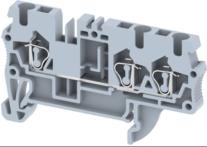 Bloque de terminales universal de tipo resorte SQ de 2.5 mm, conector de bloque de terminales de tornillo para carril DIN, montado en carril eléctrico - Product Image 2