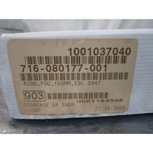 LAM 716-080177-001 Anillo de Enfoque 150mm ESC 384T, 108545 - Equipo y Piezas de Semiconductores de Confianza de Global Legacy - Product Image 1