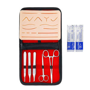 Kit de sutures chirurgicales en acier inoxydable avec coussinet de suture en silicone réutilisable pour étudiants, en vente à bas prix - Product Image 4