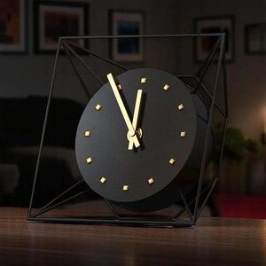 Designer Stylish Desk/Tabletop <b>Clock</b> with Quartz Movement Snooze Function & Luminova-Traditional Design Home Decor Gift - Product Image 2