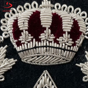 Badges brodés à la main Zari, détails élégants de broderie au fil, design décoratif et tendance pour accessoires vestimentaires - Product Image 6