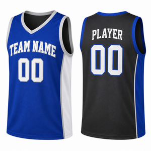 Maillot de basketball réversible personnalisé, double couche, pour entraînement et match, vêtement d'équipe sublimé, fabricant - Product Image 1