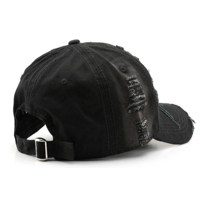 Casquettes de baseball vintage personnalisées 100 % coton, effet vieilli, 7 panneaux, en toile satinée, denim déchiré, lavé, respirant, imperméable et réglable