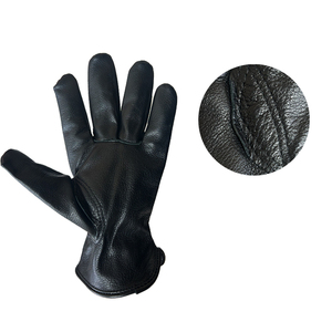 Guantes de Conducción de Piel de Cabra Negros de Alta Calidad, Guantes de Trabajo de Cuero para Jardinería, Construcción, Guantes de Seguridad, Venta al por Mayor a Precio Económico - Product Image 2