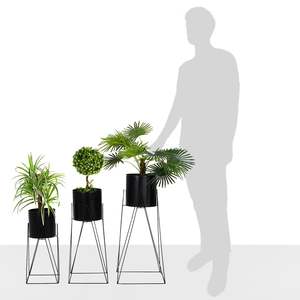 Support de pot de fleurs en métal Solimo avec support de plante en métal haut, support de plante décoratif pour intérieur et extérieur avec pot de fleurs - Product Image 3