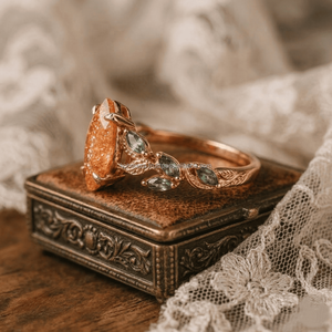 Anillo de Acero Inoxidable con Baño de Oro de 18K y Piedra Marquise Natural, Estilo de Moda para el Mes de Nacimiento, Joyería de Diamantes de Lujo Ligero para Mujer - Product Image 4