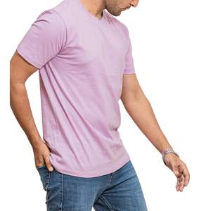 T-shirt basique pour homme en gros, logo personnalisé, coton uni, tee-shirt d'été, fabricant OEM, marque privée, approvisionnement en vrac - Product Image 6