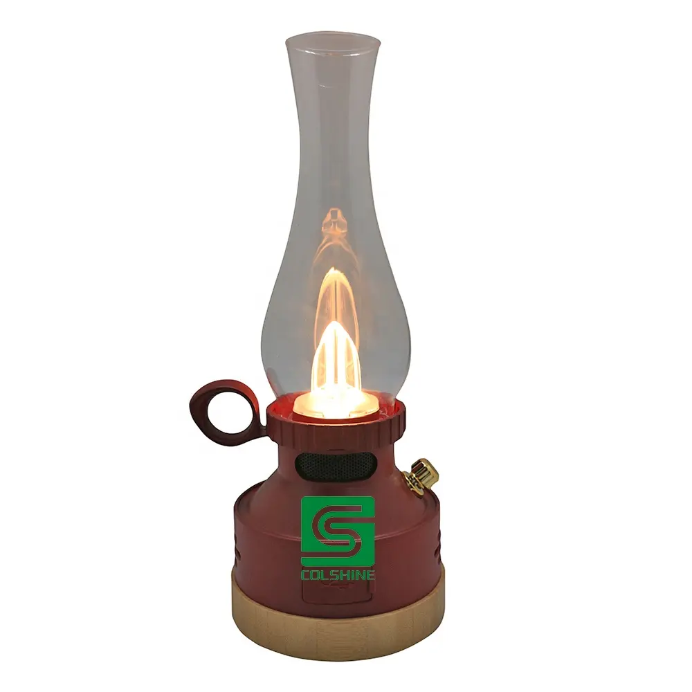 Linterna LED recargable para acampar, lámpara de escritorio para el hogar, Estilo Vintage keroseno