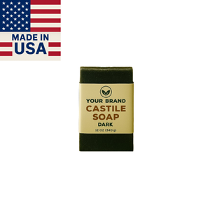 Jabón de Castilla de Marca Privada de 8oz, Anti-Acné, Refrescante, Aroma a Salvia Oscura, Orgánico, Suave, Blanqueador, con Sales Minerales - Product Image 1