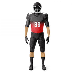 Youth American Football Uniform Rugby Jersey Sports Club Sets Vintage <b>Compression</b> Breathable Polyester Team Player Uniform - Product Image 2