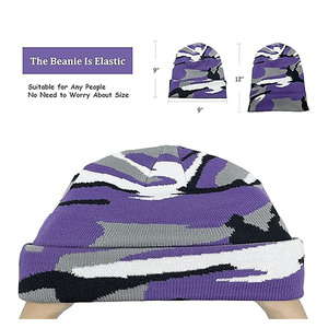 Vintage Ribbed Knit Beanie-Unisex Winter <b>Warm</b> <b>Hat</b> Soft Stretch Spandex/Cotton Minimalist Streetwear Essential - Product Image 4