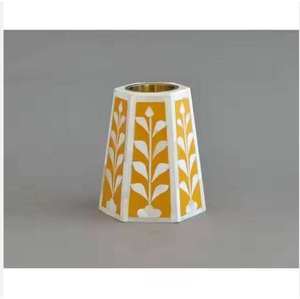 Top Quality <b>Mop</b> Bone Inlay White Floral Design Incense Burner Bakhoor for Decoration Home Kitchen Living Room From India - Product Image 5