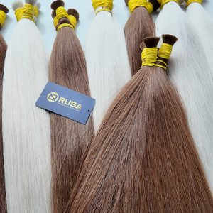 Extensions de cheveux vietnamiens en vrac, super double drawn, couleur marron, cheveux humains vierges vietnamiens, couleur tendance été - Product Image 2
