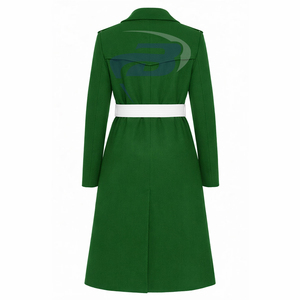 Manteau en laine de haute qualité pour femmes de la sororité Iota Phi Lambda, trench-coat long avec ceinture de la sororité IPL - Product Image 2