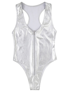 Femmes métallisé brillant body sans manches justaucorps <span class=keywords><strong>une</strong></span> pièce <span class=keywords><strong>maillot</strong></span> <span class=keywords><strong>de</strong></span> <span class=keywords><strong>bain</strong></span> <span class=keywords><strong>maillot</strong></span> <span class=keywords><strong>de</strong></span> <span class=keywords><strong>bain</strong></span> maillots <span class=keywords><strong>de</strong></span> <span class=keywords><strong>bain</strong></span> pour parc aquatique surf plage <span class=keywords><strong>piscine</strong></span> natation - Product Image 4