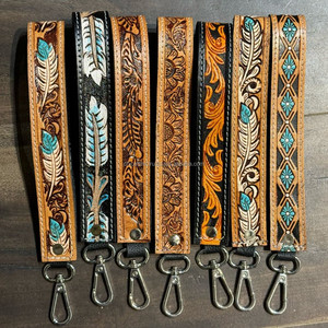 สายคล้องข้อมือหนังแท้พวงกุญแจสายคล้องขนาดใหญ่แบบกำหนดเอง - Product Image 6