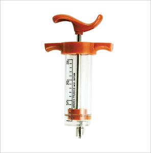 Seringue vétérinaire manuelle en acier inoxydable réutilisable de haute qualité CHC TPX BD certifiée CE pour chevaux avec dispositif de sécurité - Product Image 4