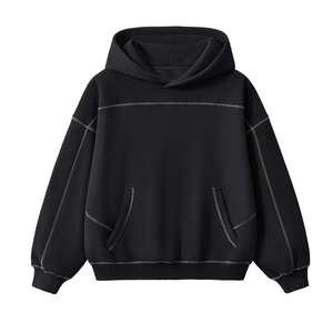 Sudadera con Capucha Personalizada de Algodón y Felpa, Estilo Urbano Informal, Sudadera con Capucha para Hombre y Mujer, Unisex, Impresión Serigráfica, Impresión Puff - Product Image 6