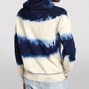 Sudadera con Capucha para Hombre, Manga Larga, 100% Algodón, Forro Polar, Cierre de Cremallera, Bolsillos, Cordón Ajustable, Diseño Tie-Dye Personalizado, Secado Rápido - Product Image 4