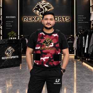 Veste d'entraînement sportive personnalisée en gros, logo OEM, fabricant pakistanais, protection de poitrine camouflage, vêtements de sport pour équipes athlétiques - Product Image 1