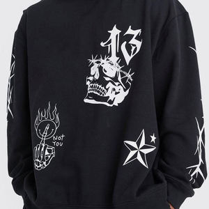 Six Trend Sports OEM Unisexe Logo Personnalisé Brodé Imprimé Streetwear Surdimensionné Doublure Polaire 100% Coton Séchage Rapide Respirant - Product Image 3