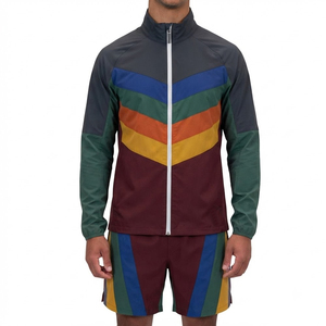 Custom Embroidery Logo Men Windbreaker <b>Shorts</b> <b>Set</b> Wholesale Breathable Men Windbreaker <b>Set</b> With All Size Available - Product Image 1