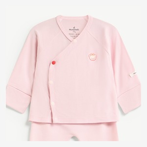 Ensemble 2 pièces pour bébé fille, manches longues, en modal et élasthanne, avec boutons-pression, pour nouveau-né, ODM Vietnam - Product Image 3