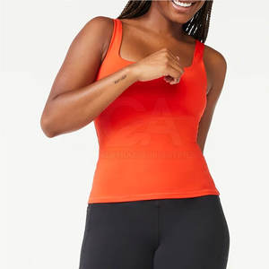 Camiseta sin mangas de verano para mujer, talla grande, ajustada, transpirable, de elastano/poliéster, con espalda cruzada y cintura alta, modelo 2026 - Product Image 3