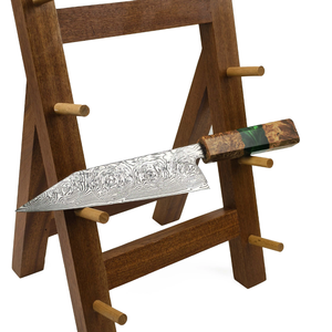Couteau de chef professionnel en acier Damas, écologique, compatible lave-vaisselle, ultra-affûté, pour la cuisine, avec manche en résine premium LEGACY - Product Image 6