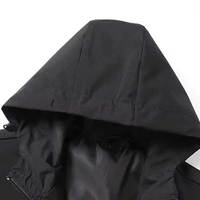 Dernière conception – Veste coupe-vent matelassée imperméable à capuche pour homme, grande taille, en toile douce, avec fermeture éclair, anti-UV, pour course en extérieur et hiver