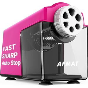 Temperino Elettrico a 6 Fori per Uso Intensivo, con Funzione Auto-Stop, per Matite da 6-11mm, Alimentazione a Corrente - Product Image 1