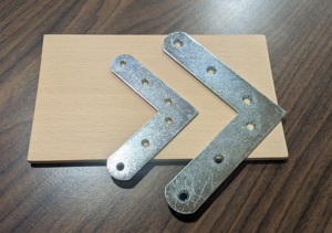 antique bronze Steel Corner Bracket Metal Angle Bracket U Shaped Mounting Support for Furniture <b>Hardware</b> - Product Image 3