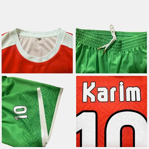 เสื้อฟุตบอลอเมริกันแบบซับลิเมชั่นสั่งทำได้ ขายส่งชุดทีม ระบายอากาศได้ดี แห้งเร็ว ผลิตจากโพลีเอสเตอร์ รับผลิตแบบ OEM ODM พร้อมสกรีนโลโก้ตามสั่ง - Product Image 5