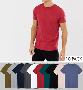 T-Shirt Bianca da Uomo Slim Fit a Maniche Corte con Logo Stampato sul Davanti, Casual, Collo Tondo, in Jersey di Cotone - Product Image 2