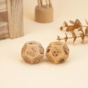 Dés en bois de taille standard, dés polyédriques à plusieurs faces pour les jeux de table Dungeons and Dragons, fournitures de jeu en gros - Product Image 3