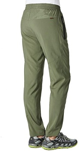 Pantalon de survêtement en nylon pour hommes, personnalisé, 100%, pantalons coupe-vent avec fermeture éclair élastique, vente en gros - Product Image 6