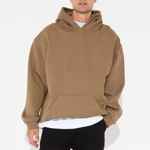 Polyester/Cotton High Quality Hooded Solid Front Custom Graphic Plain Blank Hoodies Unisex Streetwear Pullover Heavyweight - Product Image 1