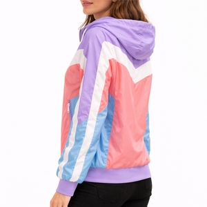 Veste coupe-vent légère pour femmes, manteau à capuche avec fermeture éclair, respirant, séchage rapide, décontracté, à la mode, vêtements de sport de printemps pour femmes - Product Image 3