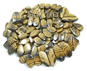 Natural Schalenblende Brown Cabochon Hand Polished Bulk Loose Gemstones Semi-Precious Cabs Rajasthan for Jewelry - Product Image 2