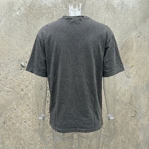 T-shirt Homme Oversize à Épaules Tombantes en Coton Lourd 380g à Manches Longues Imprimé Numérique Bords Effilochés Tendance Streetwear - Product Image 5