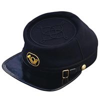 Gorra Kepi antigua de la Unión Civil, comúnmente usada por los soldados durante la Guerra Civil.