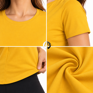 Neat collar and smooth fabric give Woman T <b>shirt</b> a <b>polished</b> casual look with comfortable fit and easy wear throughout the day - Product Image 6