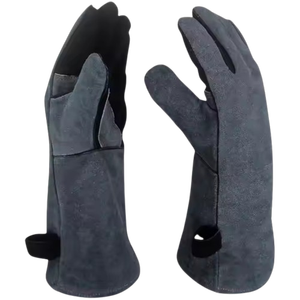 ถุงมือหนังวัวแท้คุณภาพสูงเสริมความแข็งแรง ทนความร้อนสูง สำหรับช่างเชื่อม - Product Image 6