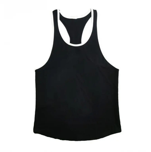 Débardeur sans manches en tricot pour homme, col montant, couleur unie, style décontracté, 100 % polyester respirant, ODM - Product Image 1