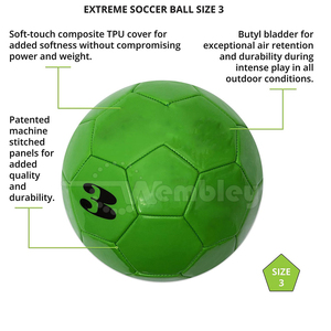 Ballon de football en PU de haute qualité, durable et écologique pour les jeunes, les adultes, l'entraînement professionnel et les sports de compétition - Product Image 3