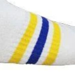 Chaussettes de cheville Sigma Gamma Rho blanches, bleues et dorées, personnalisées, pour sororité grecque, chaussettes athlétiques unisexes, vêtements de sport décontractés, mode, vente en gros, OEM - Product Image 2