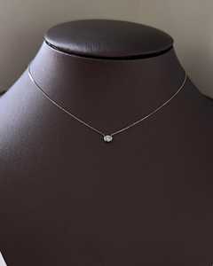 Colliers pendentifs solitaires, chaînes délicates à superposer, bijoux fins, petits diamants de laboratoire taille ovale sertis à griffes, vente en gros, or massif 14k 18k - Product Image 6