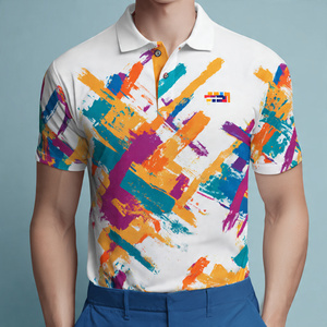 Polo de Golf Estampado de Alta Calidad para Hombre, Camiseta Polo de Manga Corta Sublimada para Verano, Polo Ligero Estampado para Hombre - Product Image 2